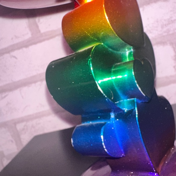 Rainbow Heart Candle Holder - Picture 4 of 6
